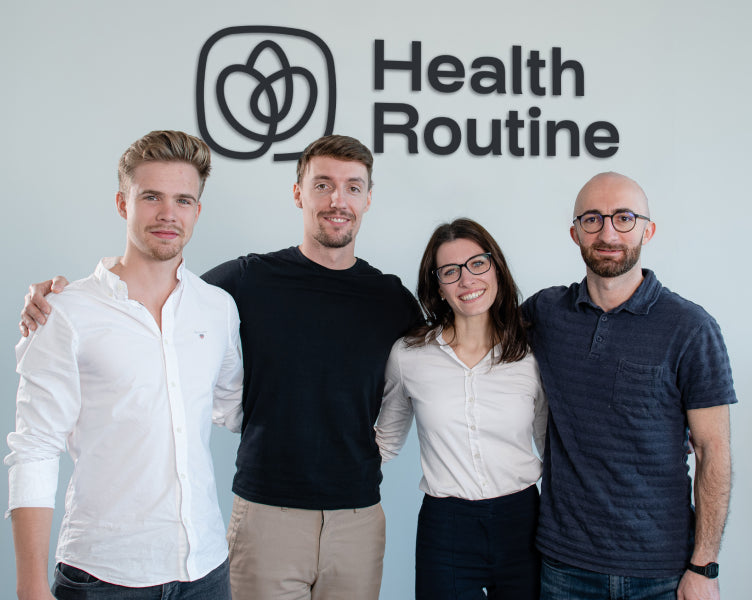 Von links: Felix Kleine, Dominik Popp, Daniela Vigg und Luka Dzidziguri